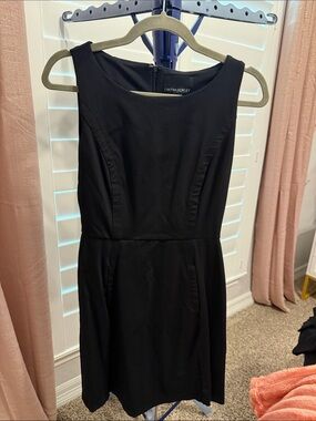 Cynthia Rowley Black Sleeveless Sheath Mini Dress